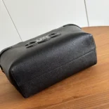 Celine Unisex Mini Cabas Anais Cuir Triomphe in Grained Calfskin-Black 118613ENY