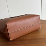 Celine Unisex Mini Cabas Anais Cuir Triomphe in Grained Calfskin-Brown 118613ENY