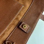 Celine Unisex Mini Cabas Anais Cuir Triomphe in Grained Calfskin-Brown 118613ENY