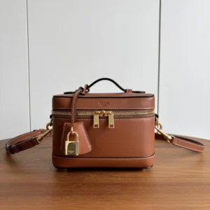 Celine Unisex Vanity in Natural Calfskin-Brown 119463BFN