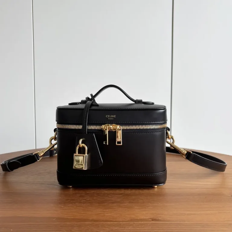 Celine Unisex Vanity in Smooth Satinated Calfskin-Black 119463GG2