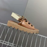 Celine Women Billie Chunky Sandal in Calfskin and Textile