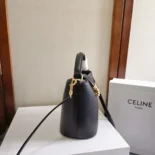 Celine Women Small Bucket Louise in Smooth Calfskin-Black 119173FX9