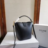 Celine Women Small Bucket Louise in Smooth Calfskin-Black 119173FX9