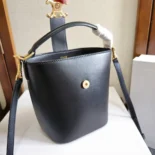 Celine Women Small Bucket Louise in Smooth Calfskin-Black 119173FX9