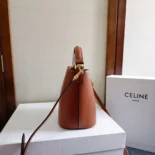 Celine Women Small Bucket Louise in Smooth Calfskin-Brown 119173FX9