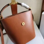 Celine Women Small Bucket Louise in Smooth Calfskin-Brown 119173FX9