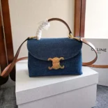 Celine Women Teen Nino Bag in Denim 118112GFF