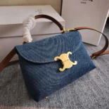 Celine Women Teen Nino Bag in Denim 118112GFF