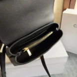 Celine Women Teen Nino Bag in Smooth Satinated Calfskin-Black