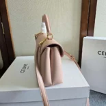 Celine Women Teen Nino Bag in Smooth Satinated Calfskin-Pink 118113GG2
