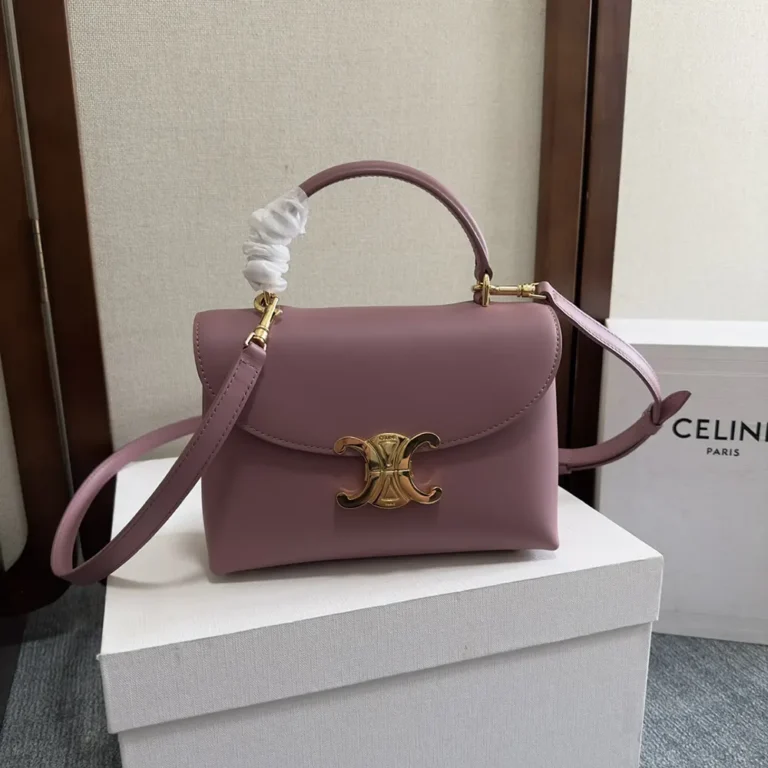 Celine Women Teen Nino Bag in Smooth Satinated Calfskin-Rose