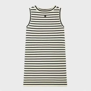 Celine Women Triomphe Mariniere Mini Dress in Wool RR04B0101