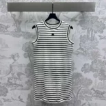 Celine Women Triomphe Mariniere Mini Dress in Wool RR04B0101