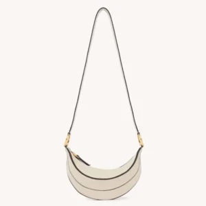 Chloe Women Banana Cross-body Bag in Grained Calfskin-White