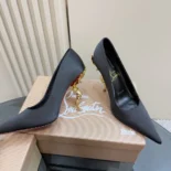 Christian Louboutin Women Belle Pump 100 mm Pumps Crepe Satin-Black