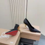 Christian Louboutin Women Belle Pump 100 mm Pumps Crepe Satin-Black