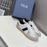 Dior Men B01 Matchpoint Sneaker Black and White Smooth Calfskin with Gray Suede