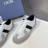 Dior Men B01 Matchpoint Sneaker Black and White Smooth Calfskin with Gray Suede