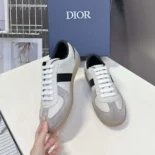 Dior Men B01 Matchpoint Sneaker Black and White Smooth Calfskin with Gray Suede