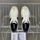 Dior Men B01 Matchpoint Sneaker Black and White Smooth Calfskin with Gray Suede