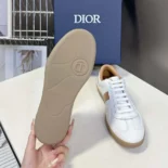 Dior Men B01 Matchpoint Sneaker Cognac and White Smooth Calfskin with White Suede