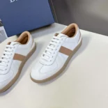Dior Men B01 Matchpoint Sneaker Cognac and White Smooth Calfskin with White Suede