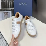 Dior Men B01 Matchpoint Sneaker Cognac and White Smooth Calfskin with White Suede