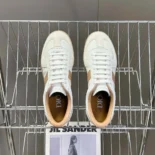 Dior Men B01 Matchpoint Sneaker Cognac and White Smooth Calfskin with White Suede