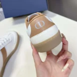 Dior Men B01 Matchpoint Sneaker Cognac and White Smooth Calfskin with White Suede