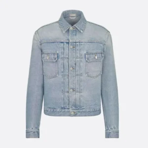Dior Men MKII Jacket Light Blue Cotton Twill 013D480M360X