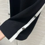 Dior Women Dioriviera Short Straight Dress Black and Ecru Technical Knit