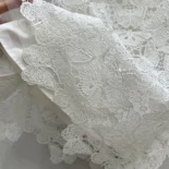 Dior Women Mid-Length Skirt Ecru Cotton-Blend Lace with Allover Butterfly Motif