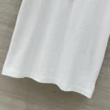 Dior Women Vibe Polo Shirt White Cotton-Blend Jersey with Three-Tone Signature