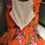 Dolce Gabbana D&G Women Cotton Calf-length Babydoll Dress with Rose Print