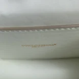 Dolce Gabbana D&G Women Medium Smooth Calfskin Devotion Bag-White