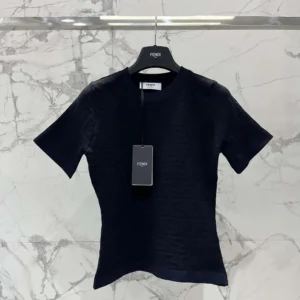 Fendi Women Black FF Viscose Sweater FZX999AQ41F0GME