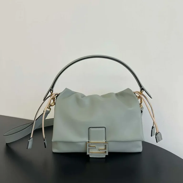 Fendi Women Mamma Baguette Small Matcha Green Nappa Leather Mini-bag