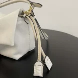 Fendi Women Mamma Baguette Small White Nappa Leather Mini Bag