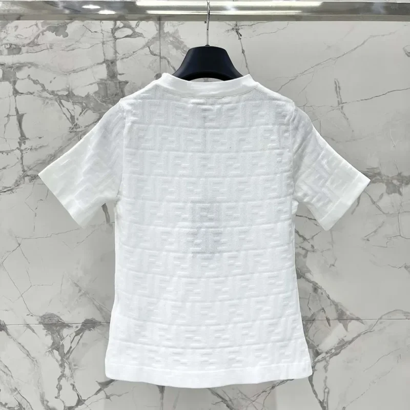 Fendi Women White FF Viscose Jumper-White FZX999AQ41F1M2A