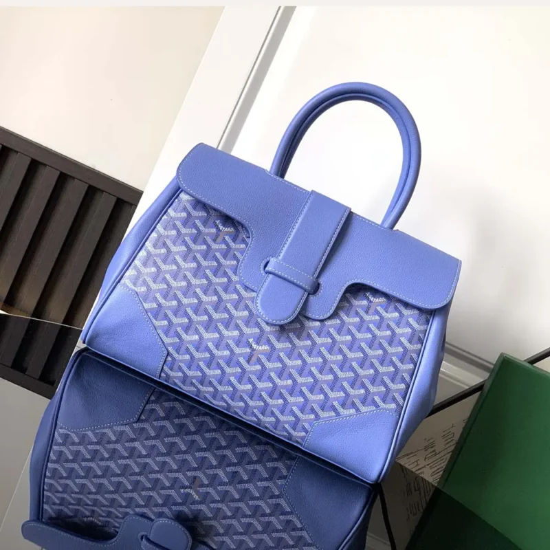 Goyard Women Saïgon Tote Bag-Blue SACEFLMMLTY44CL44P