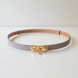 Hermes Unisex Collier de Chain Bellt in Epsom Calfskin
