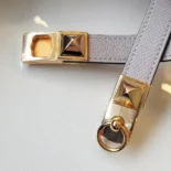 Hermes Unisex Collier de Chain Bellt in Epsom Calfskin