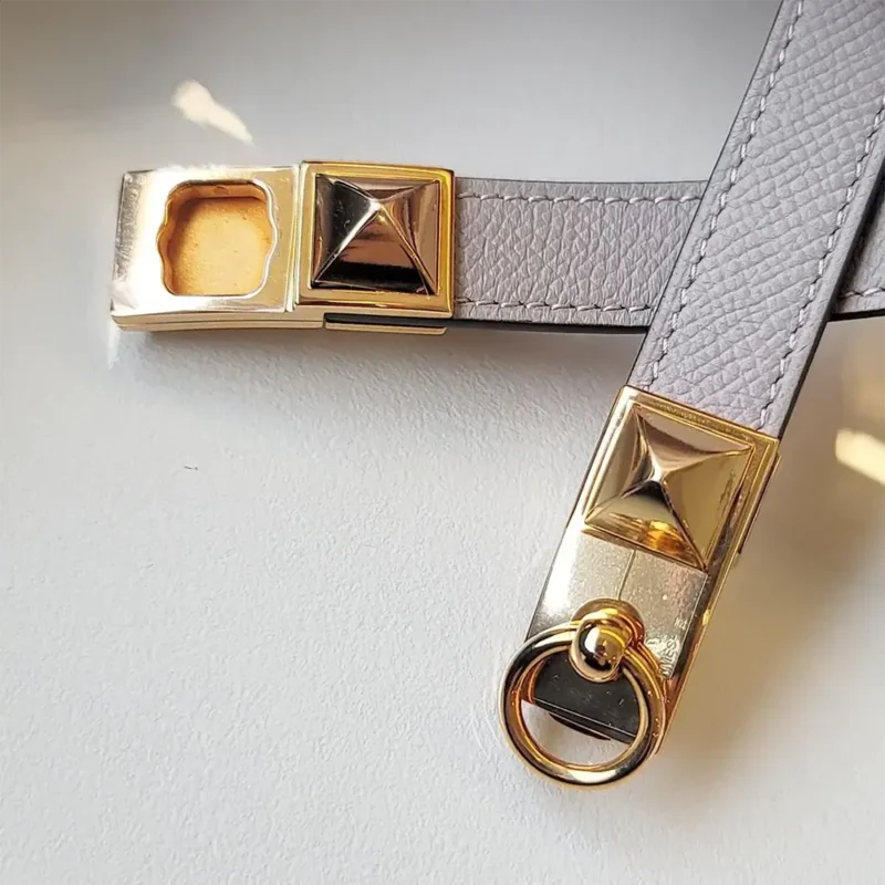 Hermes Unisex Collier de Chain Bellt in Epsom Calfskin