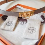 Hermes Unisex Collier de Chain Bellt in Epsom Calfskin