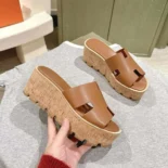 Hermes Women Eze 30 Sandal-Brown H221026ZA3