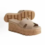 Hermes Women Eze 30 Sandal-Natural H232150Z