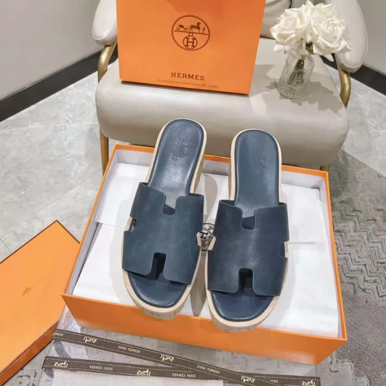 Hermes Women Eze 30 Sandal-Navy H232150ZQ8