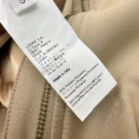 Loewe Men Draped Jacket in Cotton and Silk-Khaki Brown