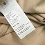 Loewe Women Draped Skirt in Cotton and Silk-Khaki Brown